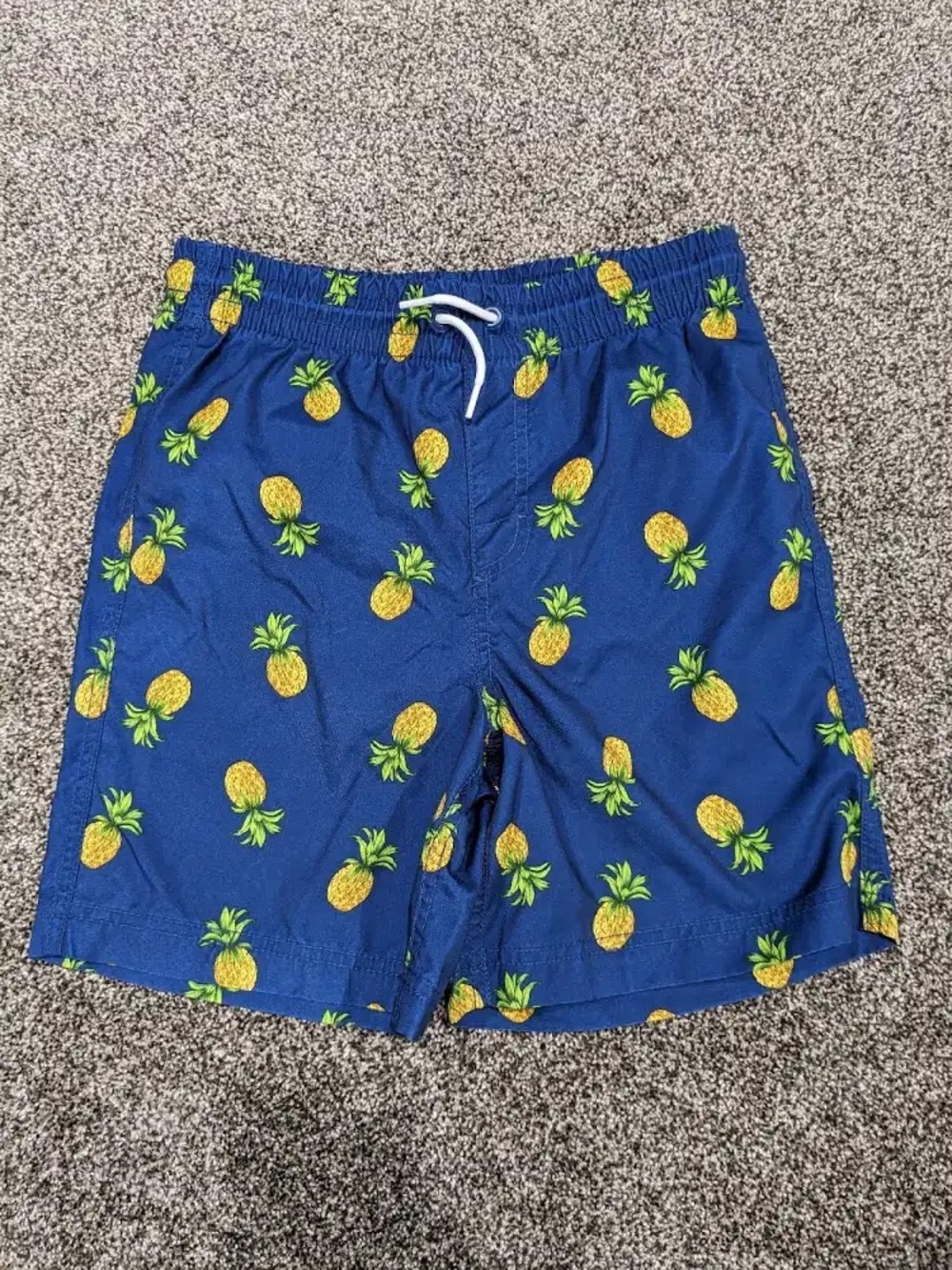 Old Navy Blue Pineapple Print Swim Trunks